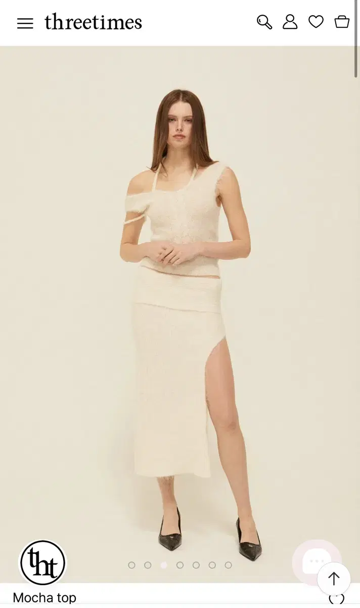 韓国【threetimes】Mocha slit skirt 韓国【threetimes】Mocha slit skirt 正規品♥threetimes♥Mocha